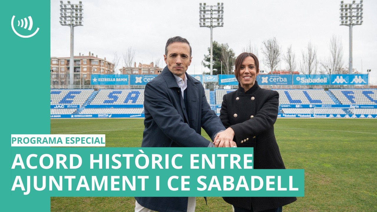 Acord entre l'Ajuntament i el CE Sabadell per invertir 1,4 milions a la Nova Creu Alta