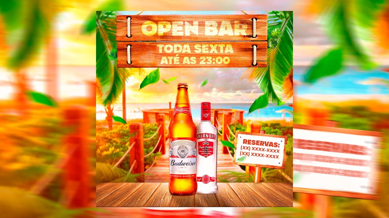 Design para Social Media | Bar | Speed Art