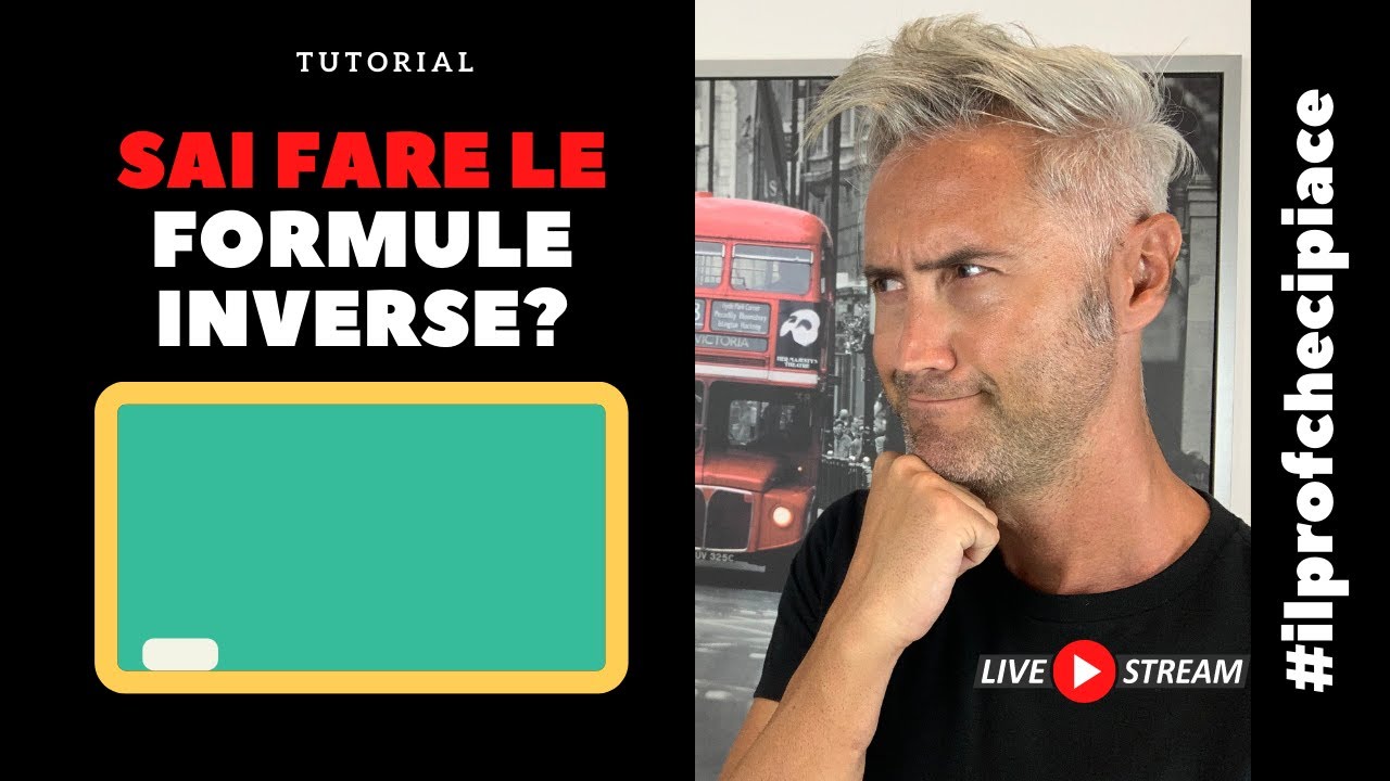 Come si ricava una formula inversa? | la fisica che ci piace