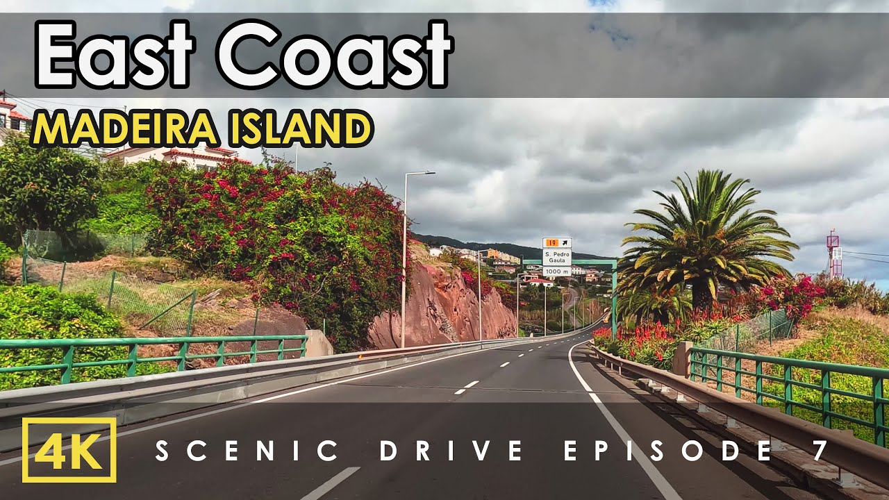 Madeira, Portugal | 4K Virtual Drive | East Coast of Madeira Island, Portugal