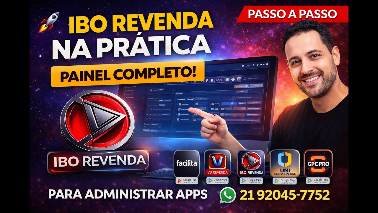 IBO Revenda na Pr&aacute;tica 🚀 Painel Completo para Administrar Apps na Play Store