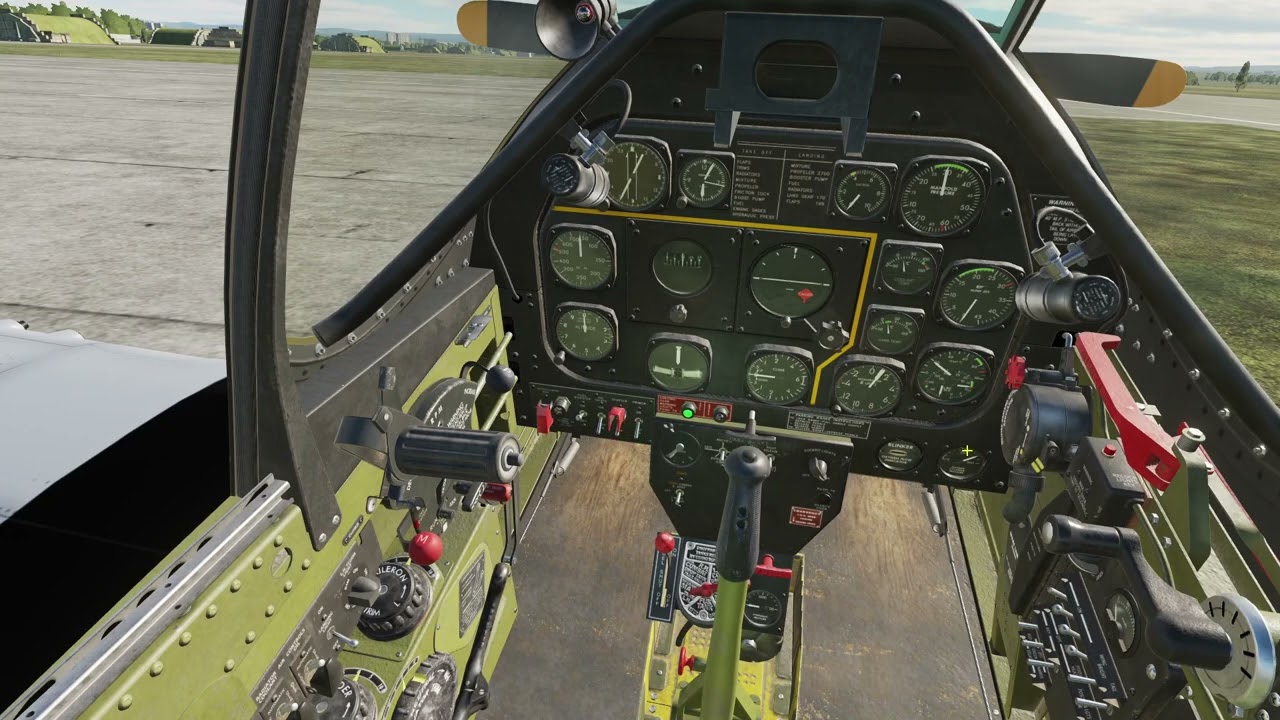 Запуск двигателя на P-51 Mustang (DCS World)