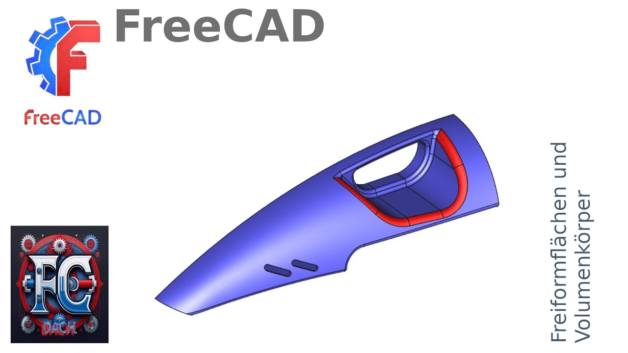 FreeCAD 1.0 - Freiformflächen und Volumenkörper