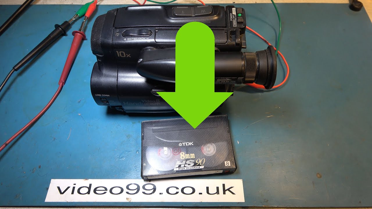 Getting a tape out of a defective Video8 camcorder.  CCD-TR202E.