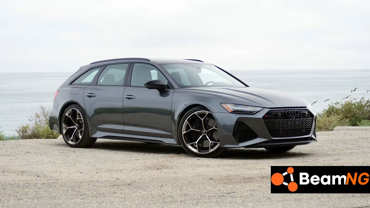 Audi RS6 – Realistic Traffic Driving in BeamNG