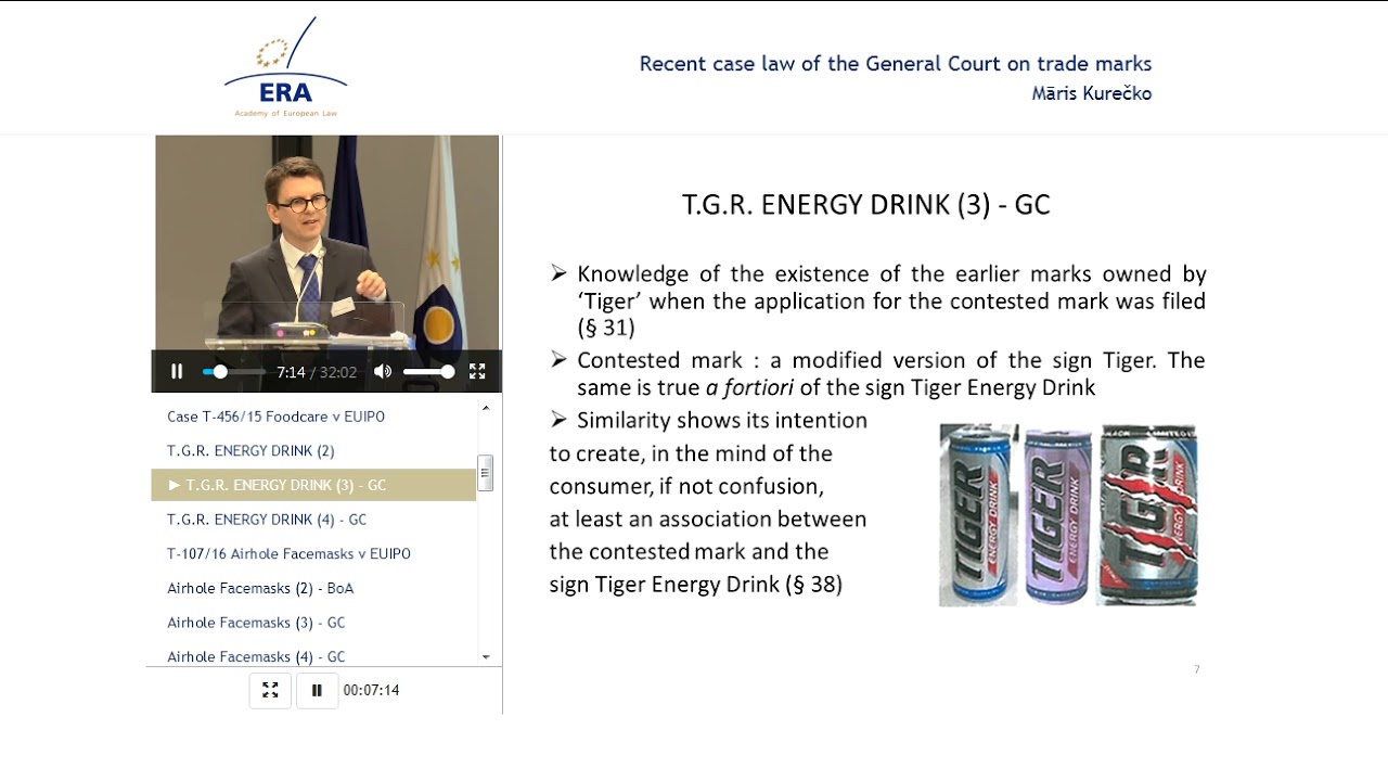 Recent Case Law of the General Court on Trade Marks (October 2016-September 2017)