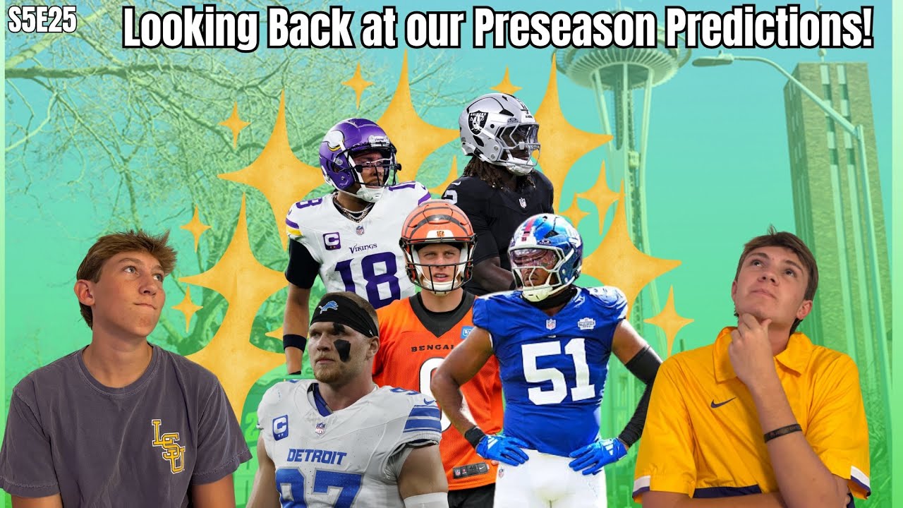 Reacting To Our Preseason NFL Predictions! | Season 5 Episode 25