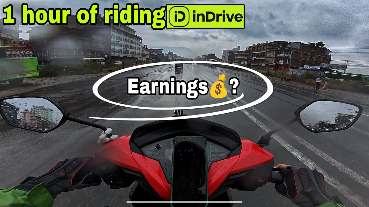 Riding Nonstop 1 Hour in Rain | Indrive Vlog @pemaat369 