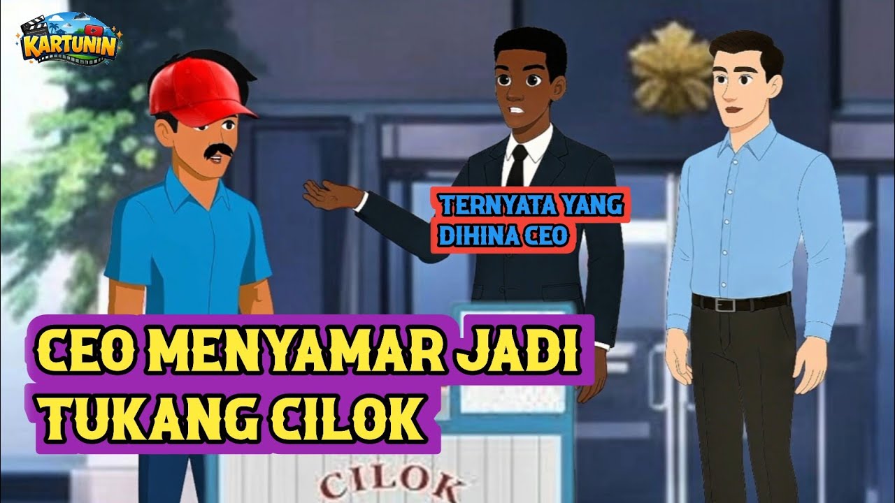 CEO Menyamar jadi tukang cilok. ( KARTUNIN ) 