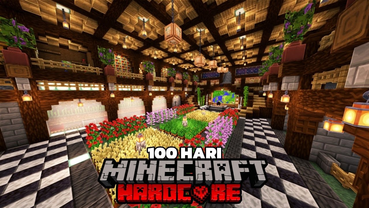 100 Hari Membangun UNDERGROUND BASE di Minecraft Hardcore