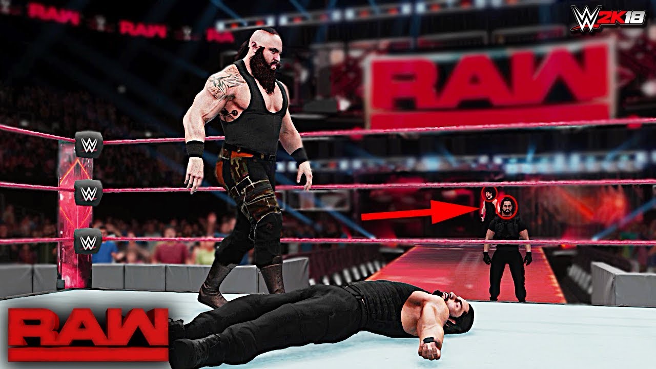 WWE 2K18 Custom Story - Braun Strowman Destroys THE SHIELD Raw 2018 ft. Rey Mysterio, Kane - 23