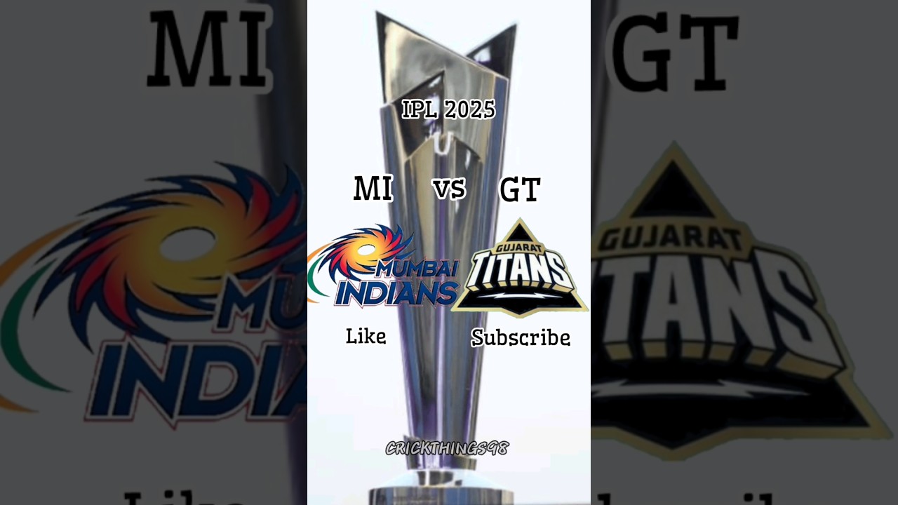 Mumbai Indians vs Gujarat Titans comparison #cricket #ipl #teams #comparison