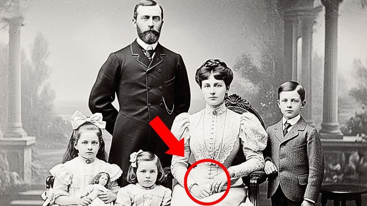 Семейный Портрет 1890 Года Был Обнаружен — И Историки Содрогнулись, Увеличив Руку Матери