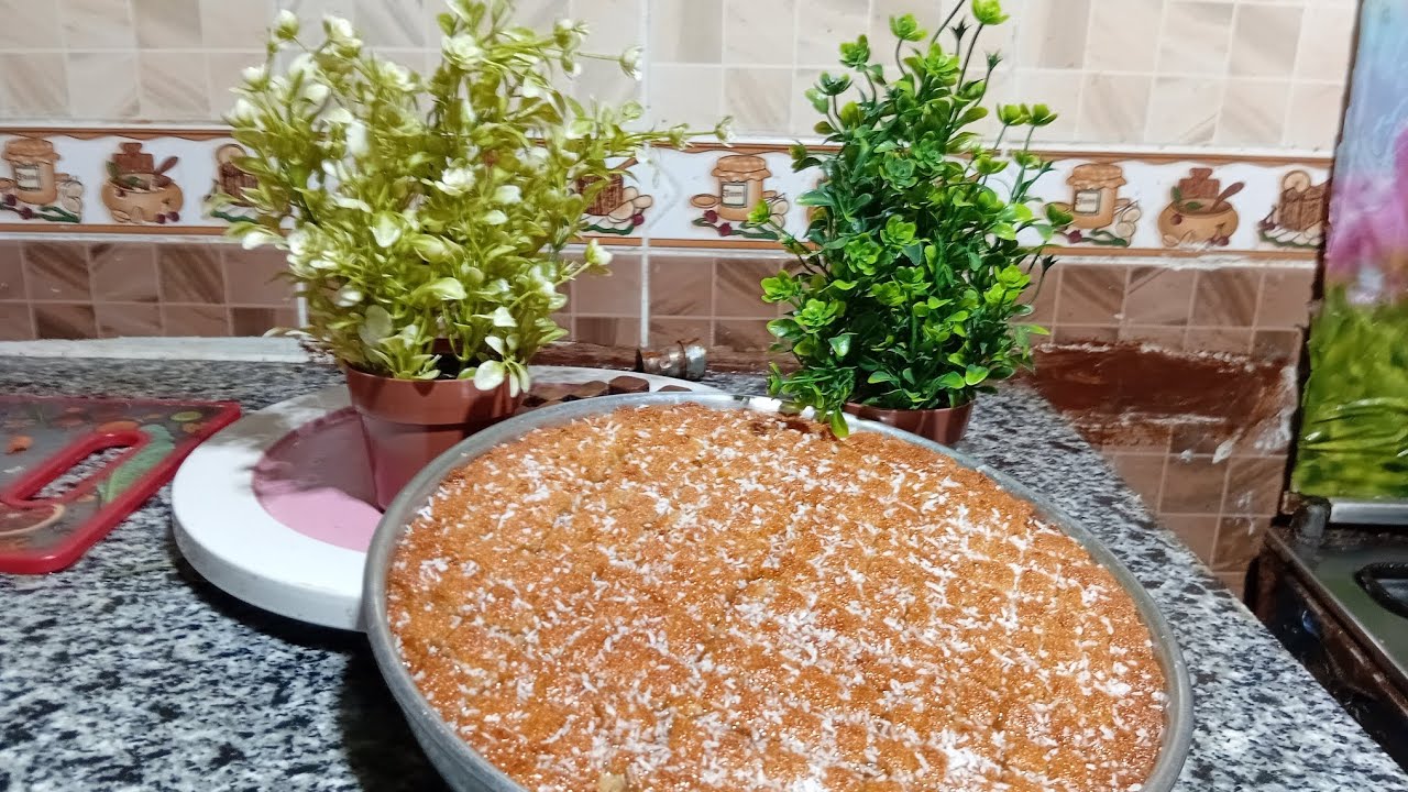 يلا استعدي لحلويات رمضان بأحلى تحلية ممكن تعمليها أجمل من البسيمة والبسبوسةمرملةوبتدوب دوبان فى👄 💥💯👍