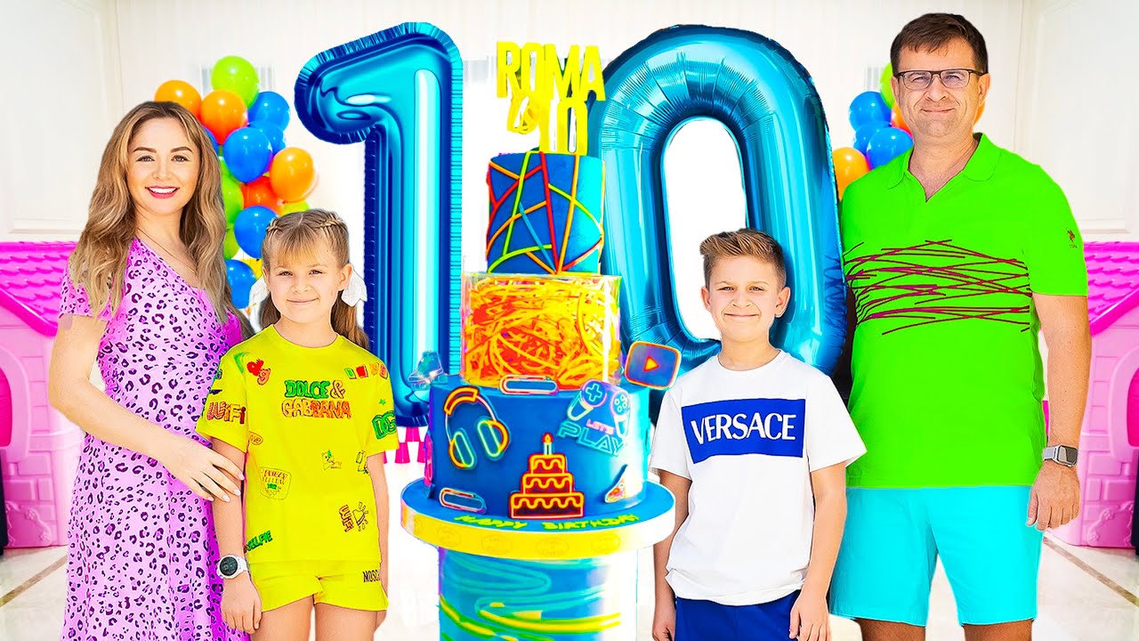 Diana y Roma celebran la fiesta del 10º cumpleaños de Roma
