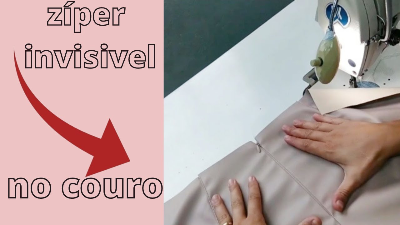ZÍPER INVISÍVEL no COURO/DICAS E TRUQUES.