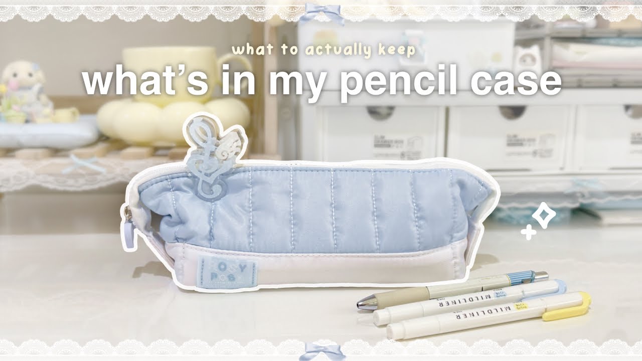WHAT&rsquo;S IN MY PENCIL CASE [school] 🗒️🖇️ : aesthetic school stationary essentials 🪄