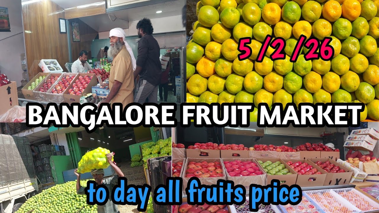 BANGALORE FRUIT MARKET  || TO DAY ALL FRUIT PRICE  ||aaj ka savi phal ka price 