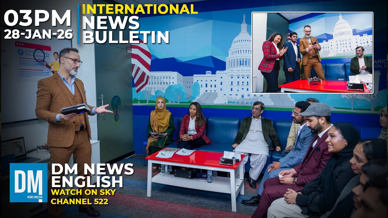 03pm News Bulletin | Lincoln Corners Expand US-Pakistan People-to-People Ties | 28-01- 2026| Sky 522