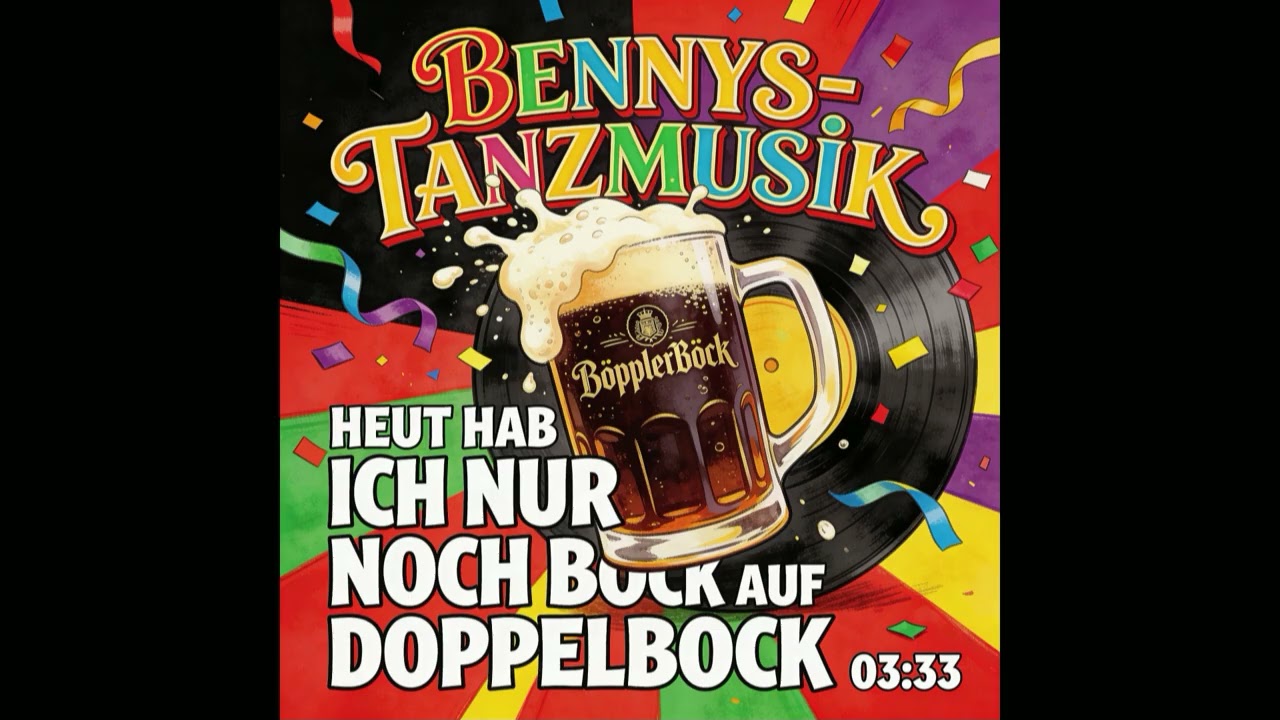 Heut hab ich nur noch Bock auf Doppelbock 🍺 | Fasnachts- & Partyhit zum Mitsingen | Bennys-Tanzmusik