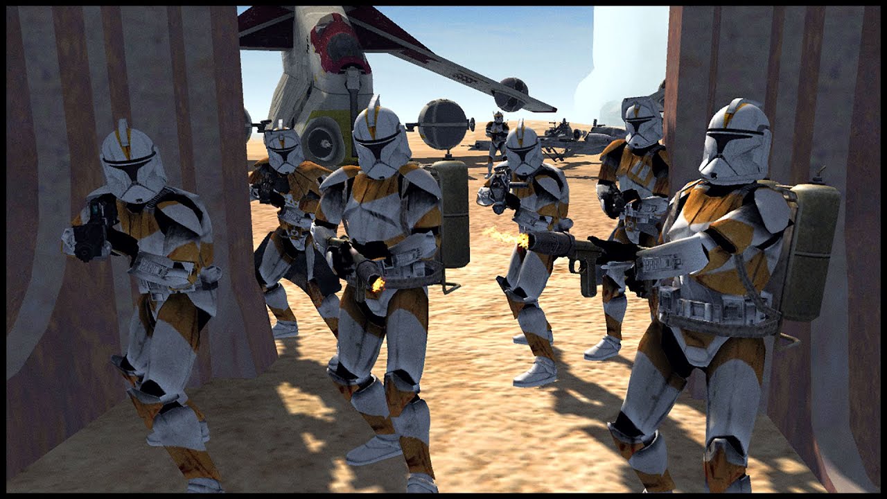Flamer Clones Enter ZOMBIE CATACOMBS! - Men of War: Star Wars Mod Battle Simulator