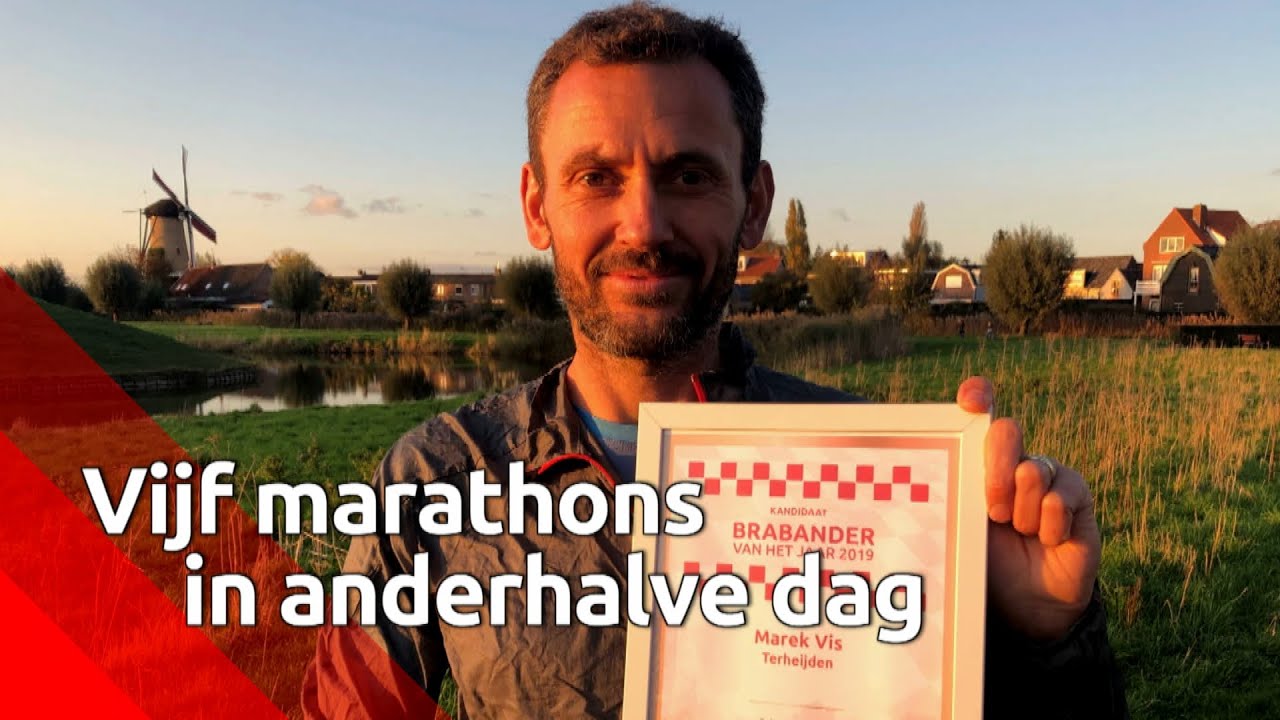 Marek Vis uit Terheijden liep vijf marathon voor een goed doel