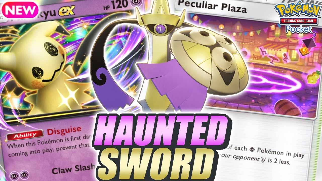130 DMG MIMIKYU ! AEGISLASH Makes Mimikyu EX Even Spookier ! - Pokemon TCG Pocket