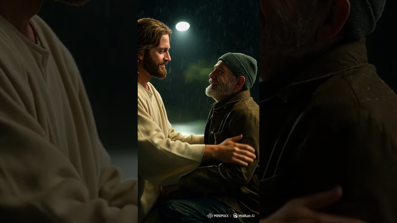 In the cold rain… a miracle appeared