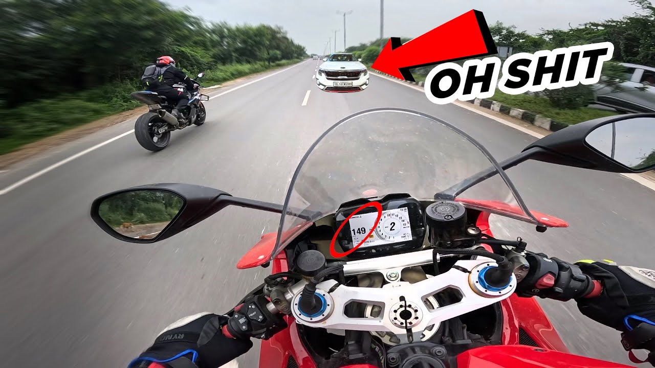 1*9 ke speed mai crash hojata Ducati ka 🤬 Mad Drivers on the Road!