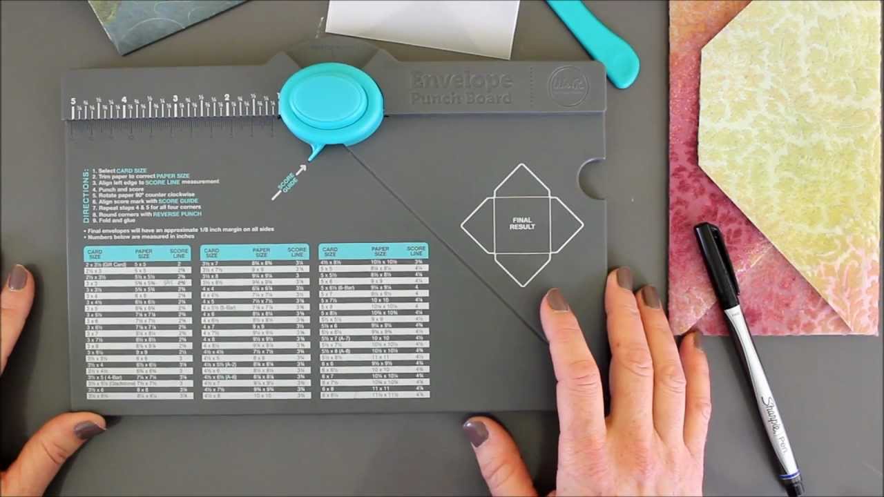 Tips for the Envelope Punch Board by We R Memory Keepers