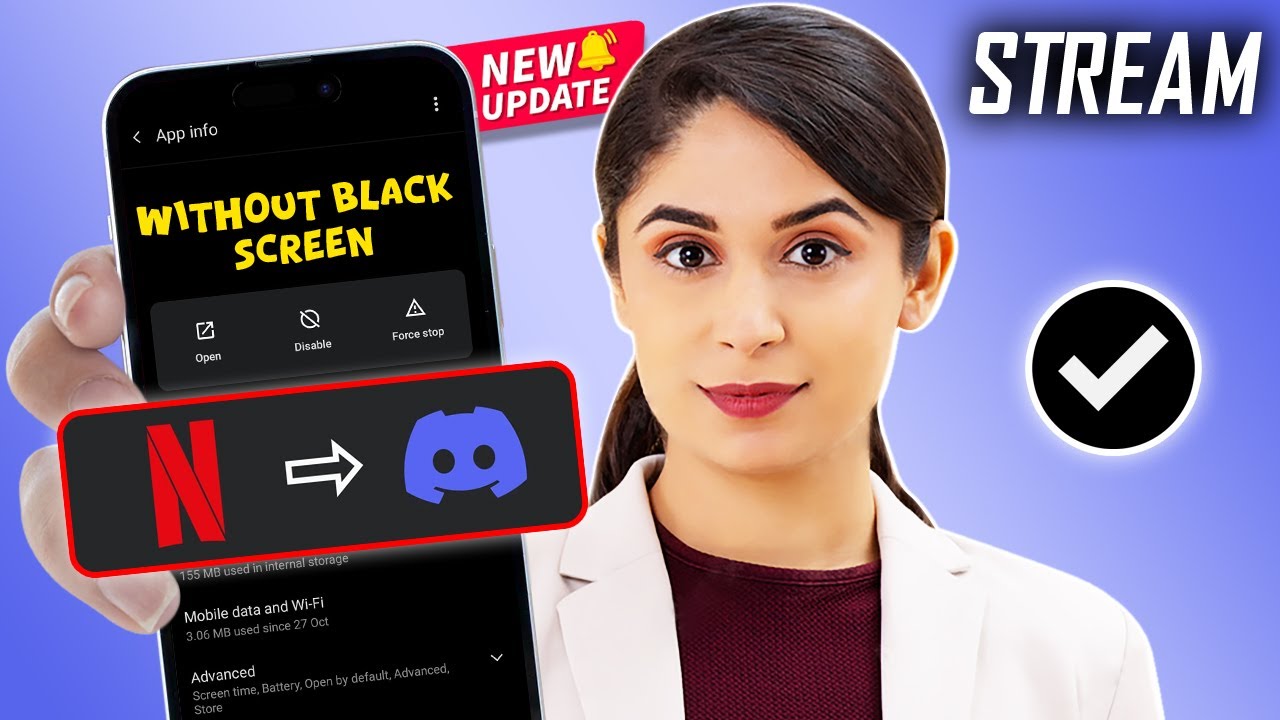 Как стримить Netflix в Discord на мобильном без чёрного экрана | трансляция Netflix в Discord