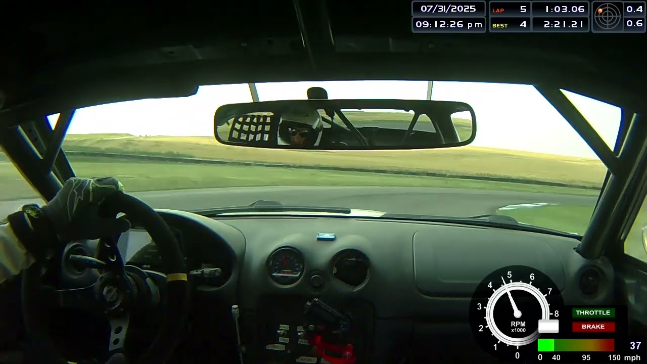 Spec Miata at high plains raceway -turns 4- 10
