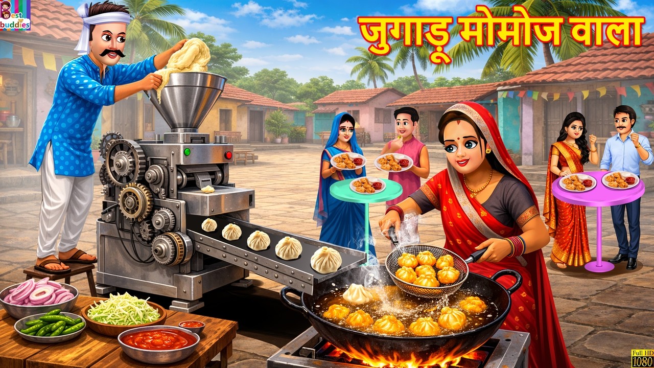 जुगाड़ू मोमोज वाला | Jugaadu Momos Wala | Hindi Kahani | Moral Stories | Cartoon Video |Kahani |Story