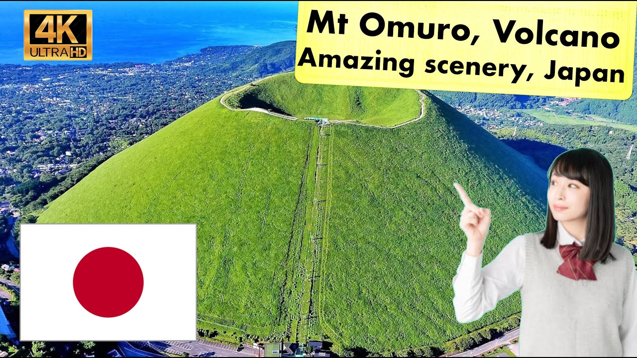 Mt Omuro Volcano Japan Walking Tour  Ito Izu Tokyo Mt Fuji ASMR 4K