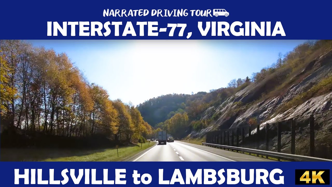 🍂  I-77 Virginia 🚗 | Hillsville to Lambsburg 🍁 4K Drive
