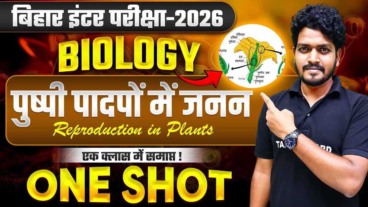 पुष्पी पादपों में जनन | Biology Class 12 Chapter 2 One Shot | Sexual Reproduction in flowering plant