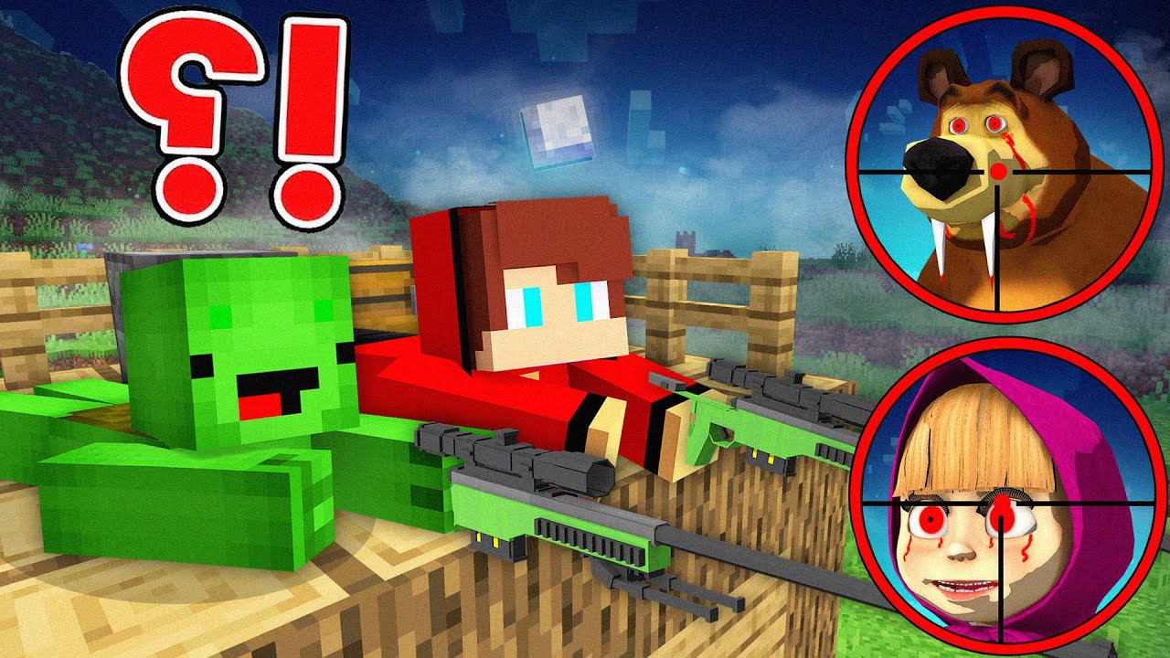 JJ and Mikey Became FBI and Hunt The Masha and Bear in minecraft Maizen?!