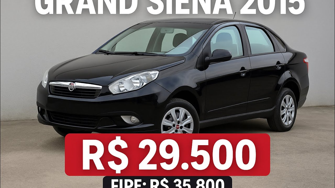 Grand Siena 2015 Tetrafuel por apenas R$ 29.500!