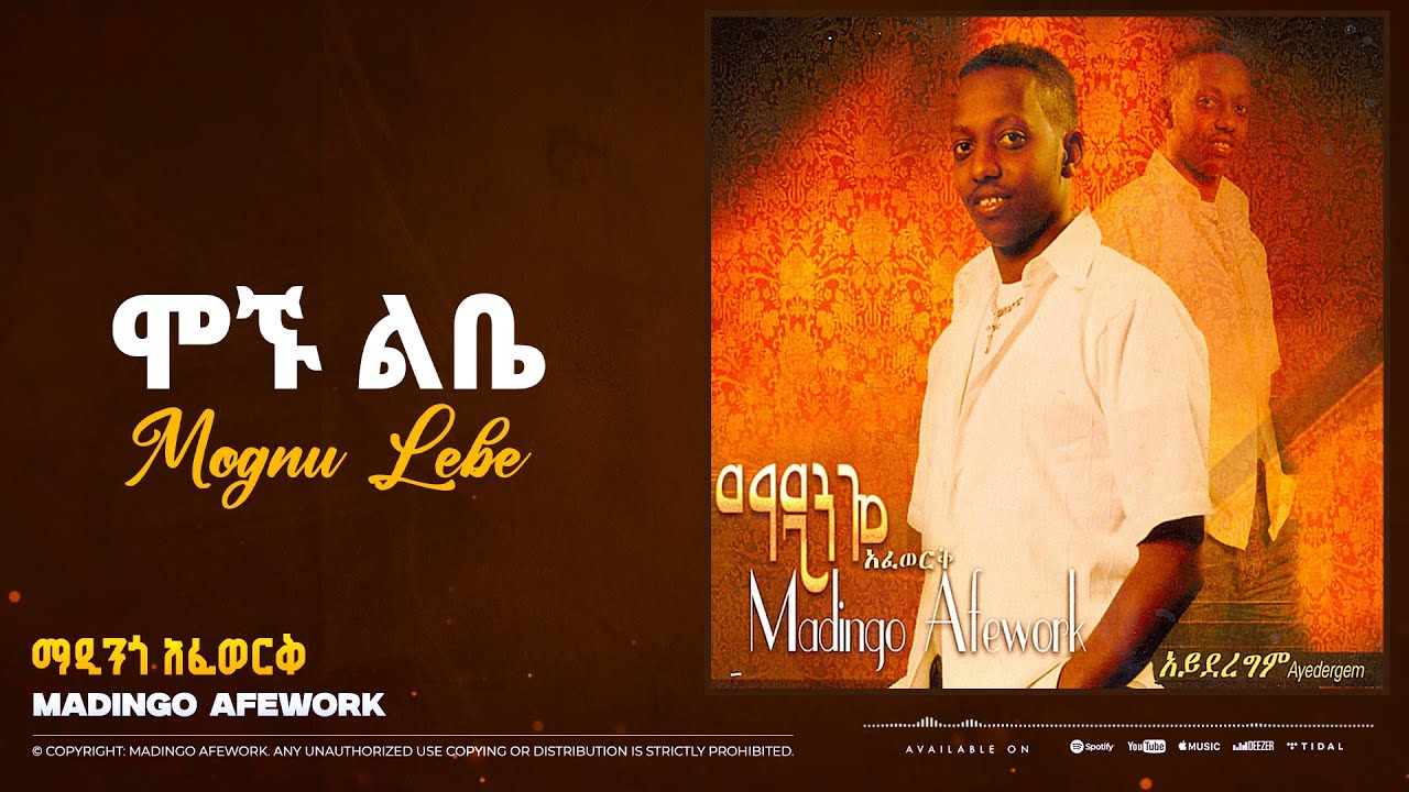 Madingo Afework _ Mognu Libe | ማዲንጎ አፈወርቅ - ሞኞ ልቤ | Ethiopian Music (official Lyrics Video)