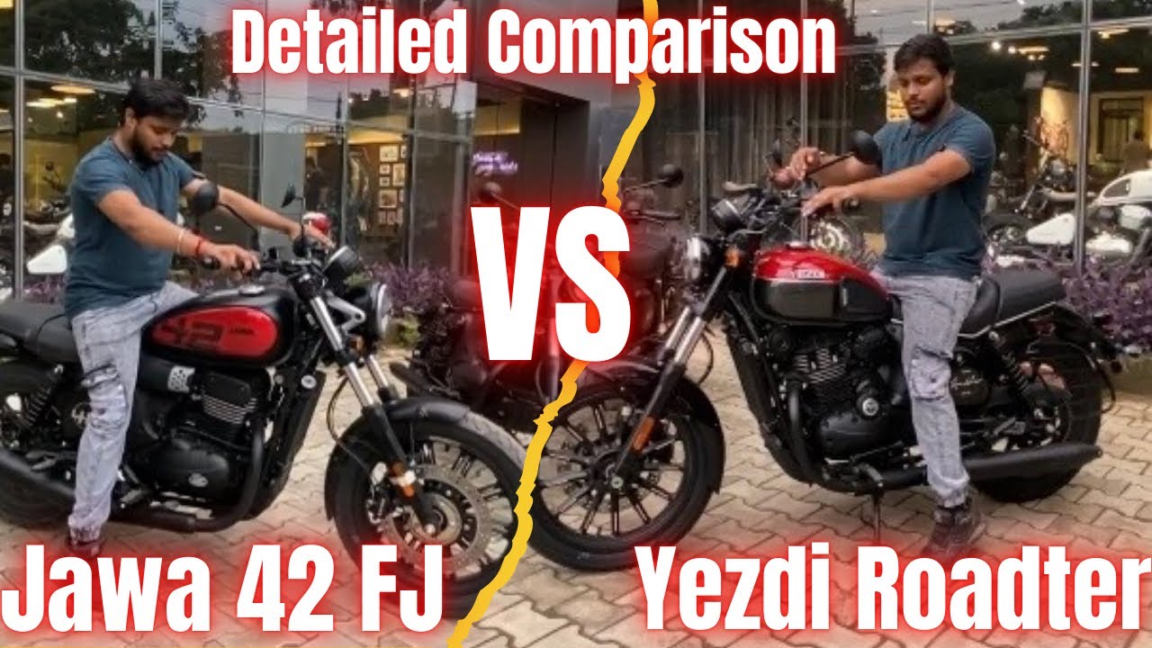 The All New! Jawa 42 FJ VS New 2024 Yezdi Roadster | Detailed Comparison @Trendmartfm
