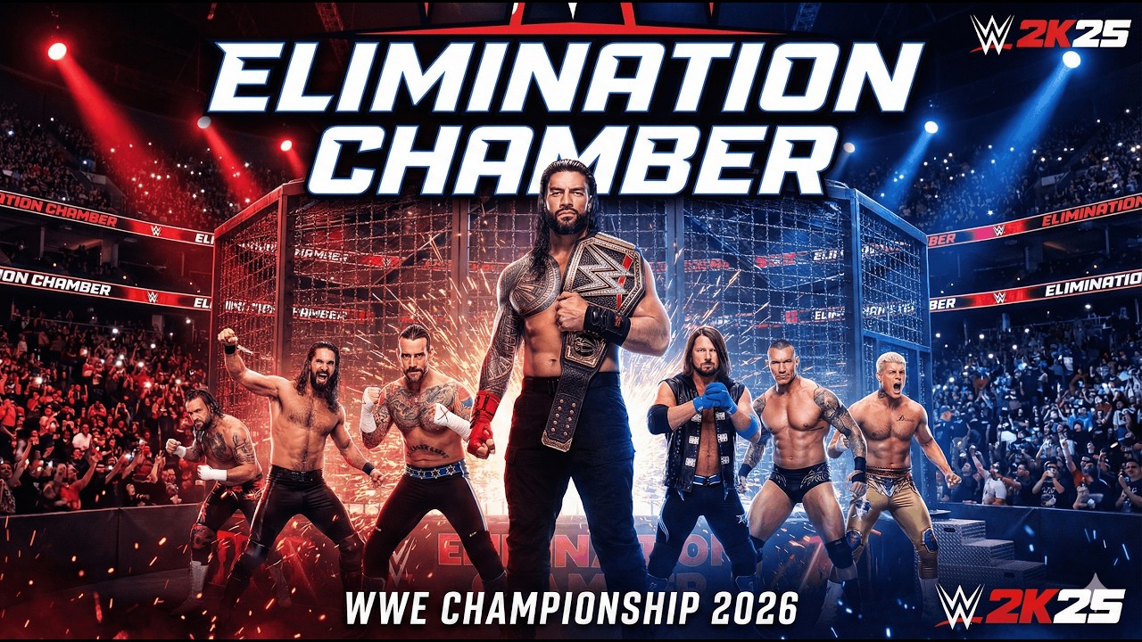 WWE Championship Elimination Chamber Epic Full Match Gameplay 2026 | WWE 2K25 🔥