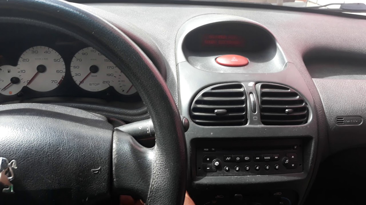 Peugeot 206- anomalia anti roubo eletrônica