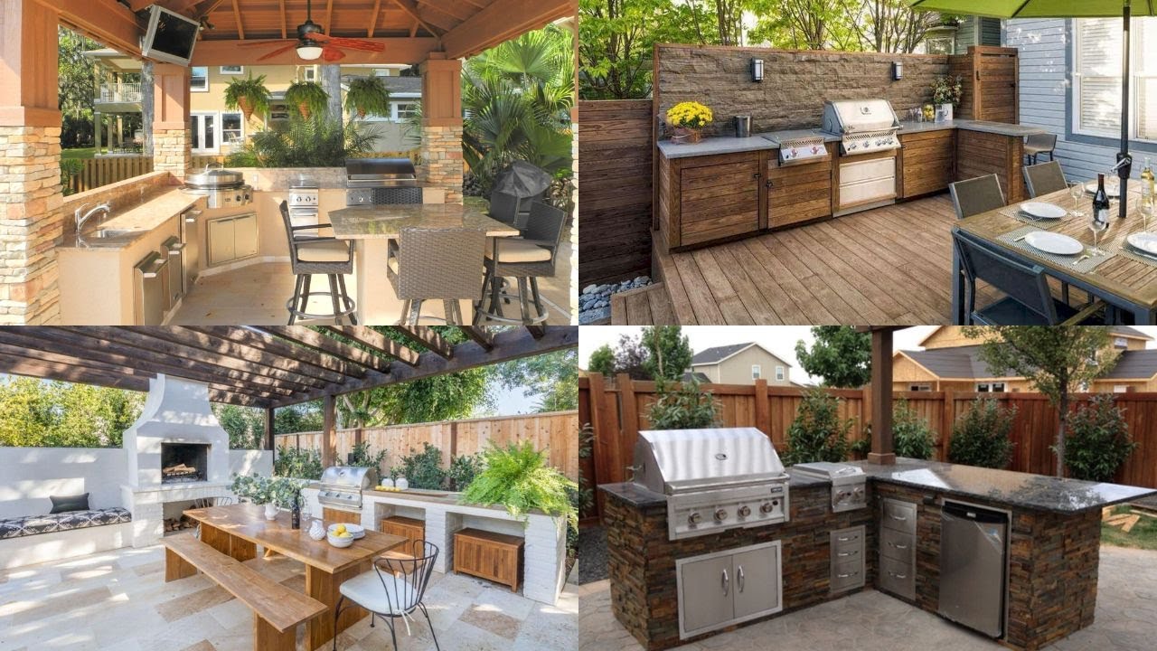 Ideas para cocinas pequeñas al aire libre con patio cubierto que combinan comodidad y estilo