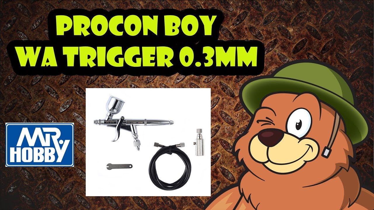 Обзор аэрографа Procon Boy WA тип триггера 0,3 мм