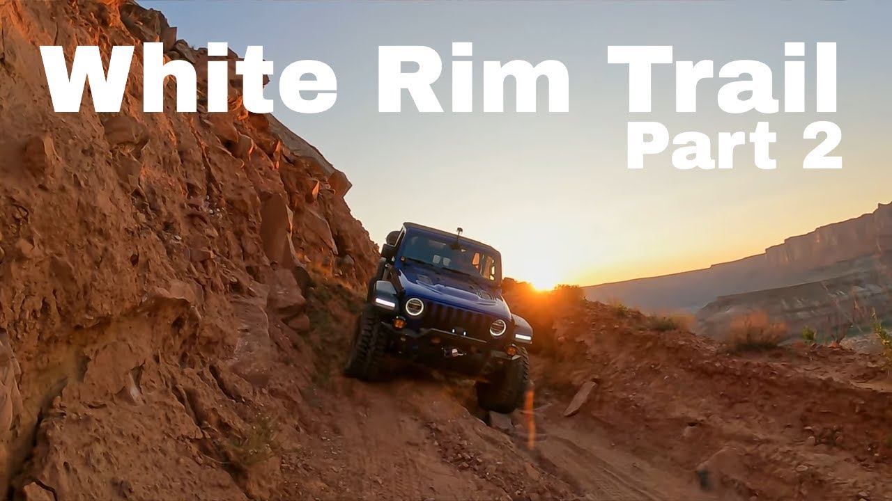 White Rim Trail Part 2 - Dangerous Shelf Roads & River Crossing (Canyonlands Moab)