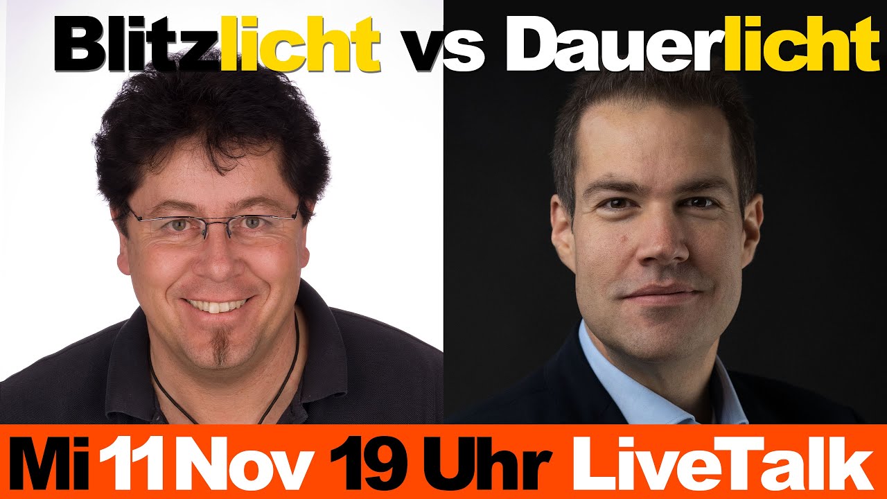 ⚡Blitzlicht 💡 Dauerlicht 🔥 LED Licht? 📸 Was? - Wann? - Wie? - Wo? - LIVETALK mit Wilfried Kamm