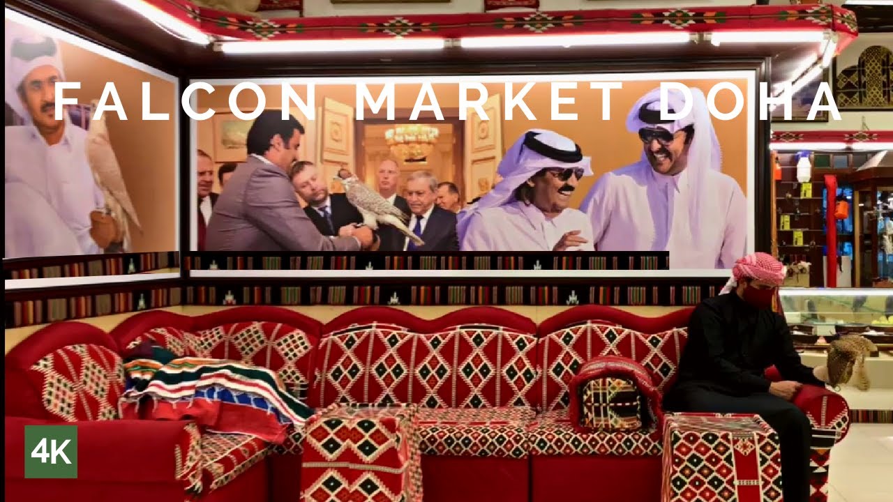 Qatar Souq Waqif Falcons Market tour| Doha 4K Walk