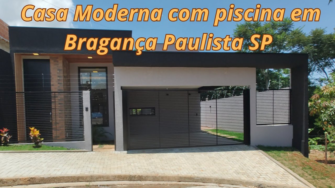 Casa Moderna com piscina em Bragança Paulista SP