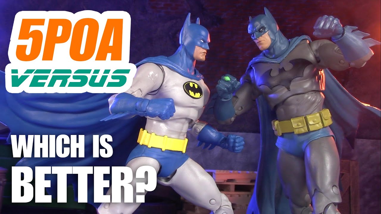 KNIGHTFALL BATMAN VS HUSH BATMAN! McFarlane Toys DC Multiverse Blue and Gray Action Figure Review