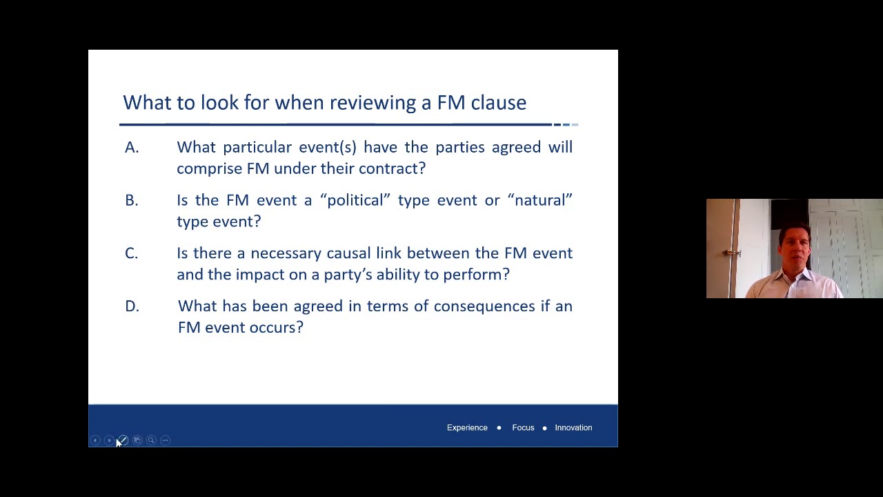 EPC FM: Calling force majeure in a construction contract